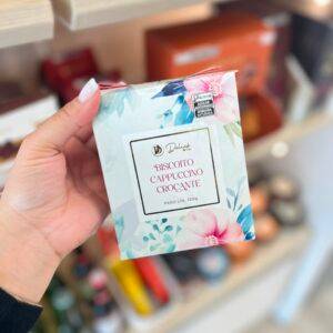 BISCOITO CAPPUCCINO 120G CX  FLOR ROSA